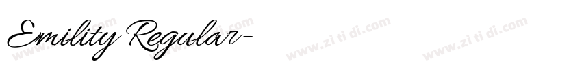 Emility Regular字体转换 Emility Regular字体转换